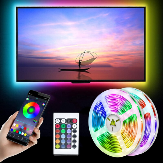 LED Strip Light 5050 RGB Bluetooth Remote Control Flexible