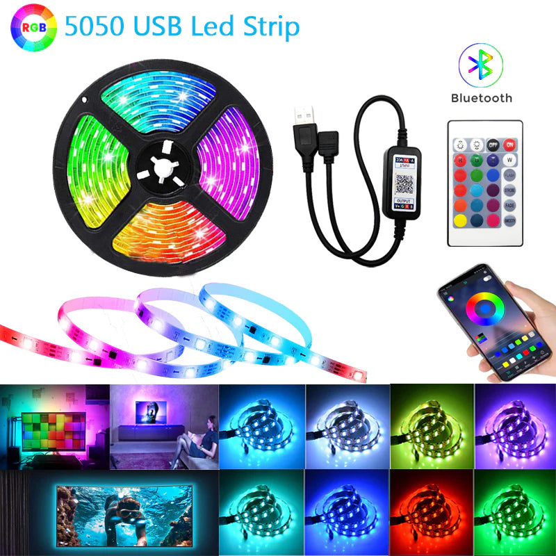 Transform Your Space with Bluetooth USB LED Strips from LedStripsRoom.com