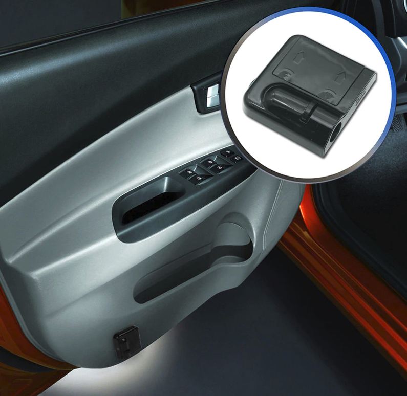 2 pcs Wireless welcome light Battery type no hole no wiring car