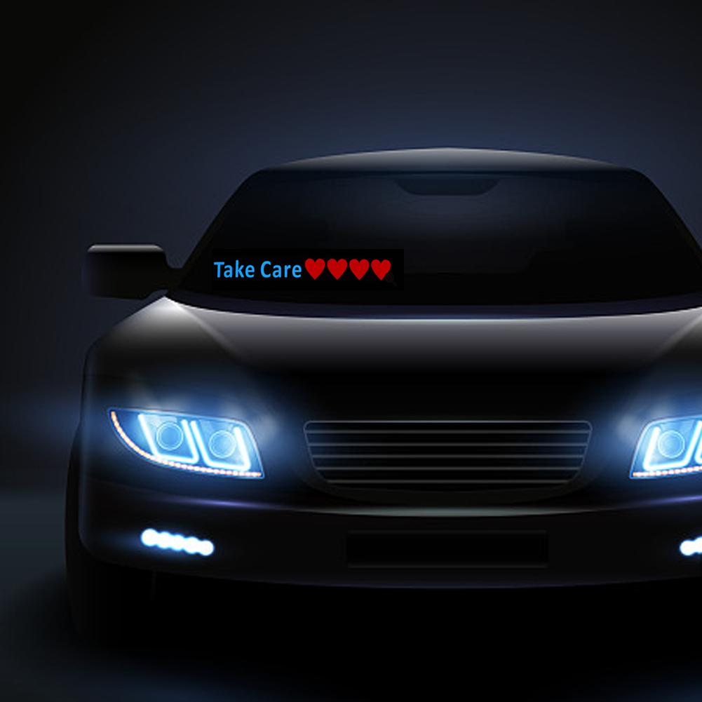 Wanted Car Windshield Glow Panel Electric Marker Lamp LED Decoration