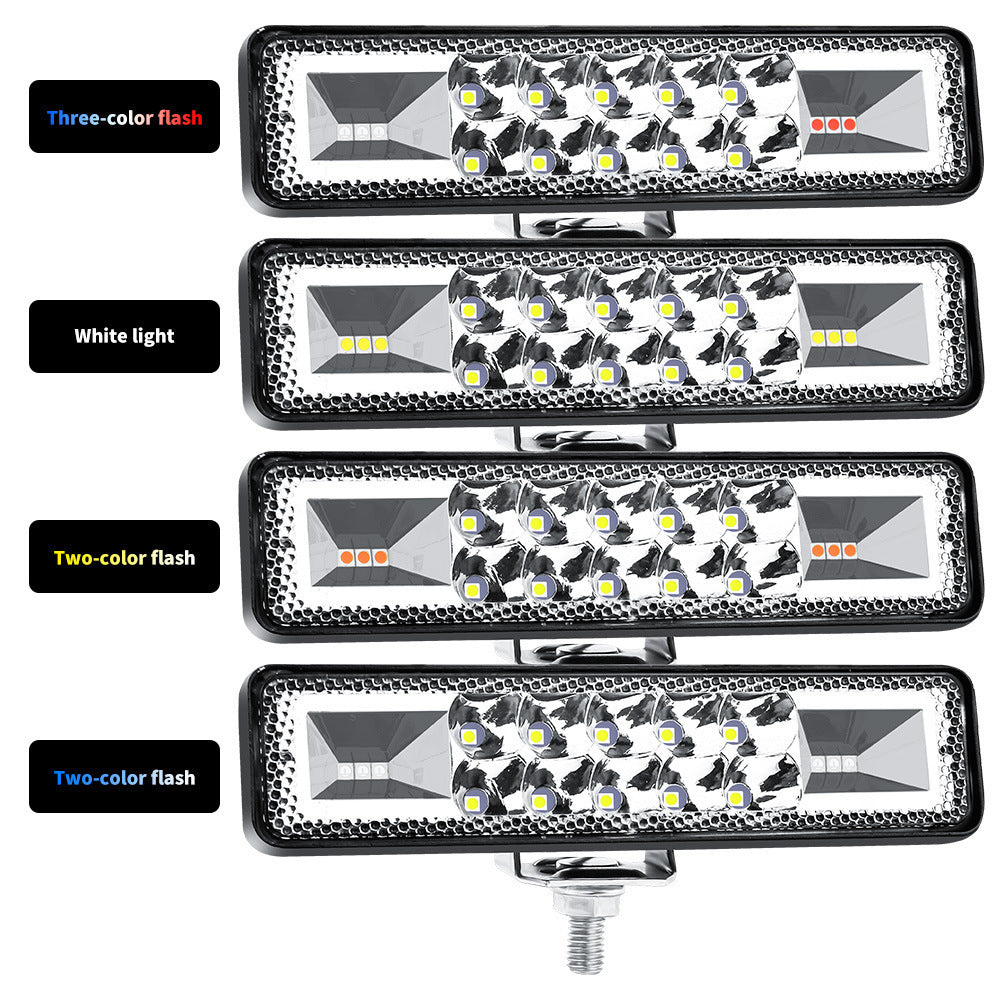 Car LED Work Light In-line 6 Inch 16LED Strobe