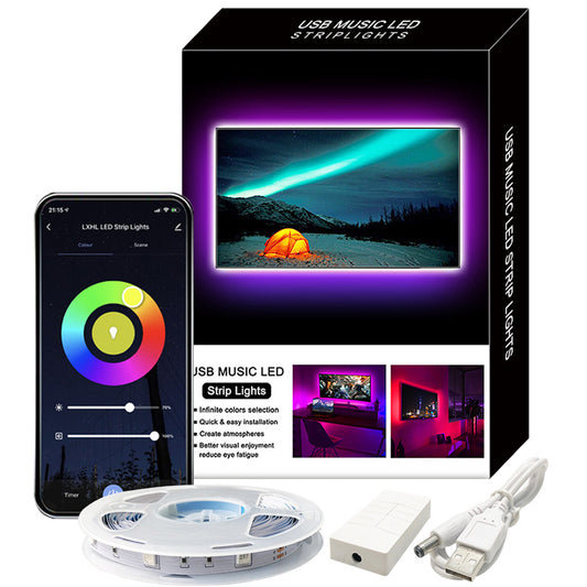 WiFi USB light with 5V Graffiti Light With DIY Music TV Light With Alexa Voice Control