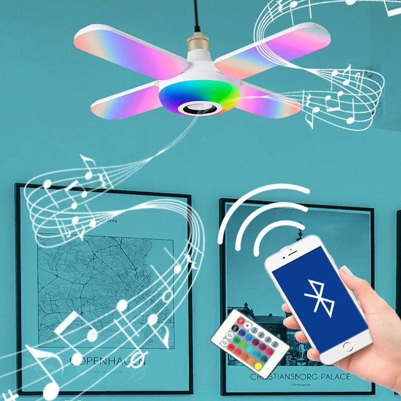 LED Four-leaf Bluetooth Music Lamp Colorful Lights