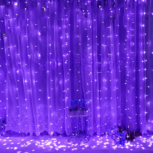 Voltage Curtain Light 3x3 Meters 300 Lights Icicle Light Solar