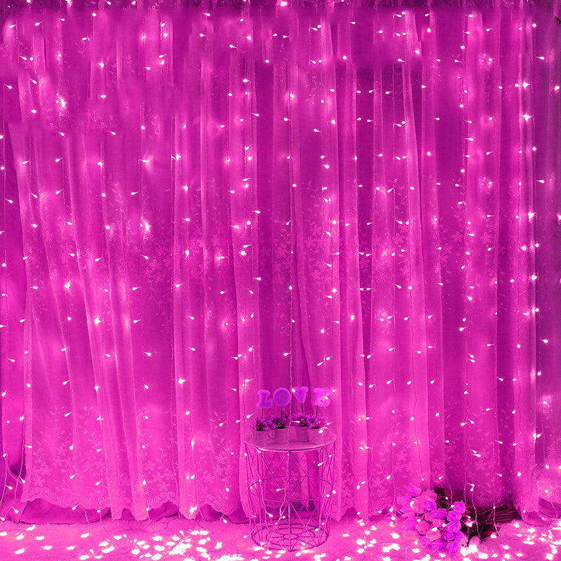 Voltage Curtain Light 3x3 Meters 300 Lights Icicle Light Solar