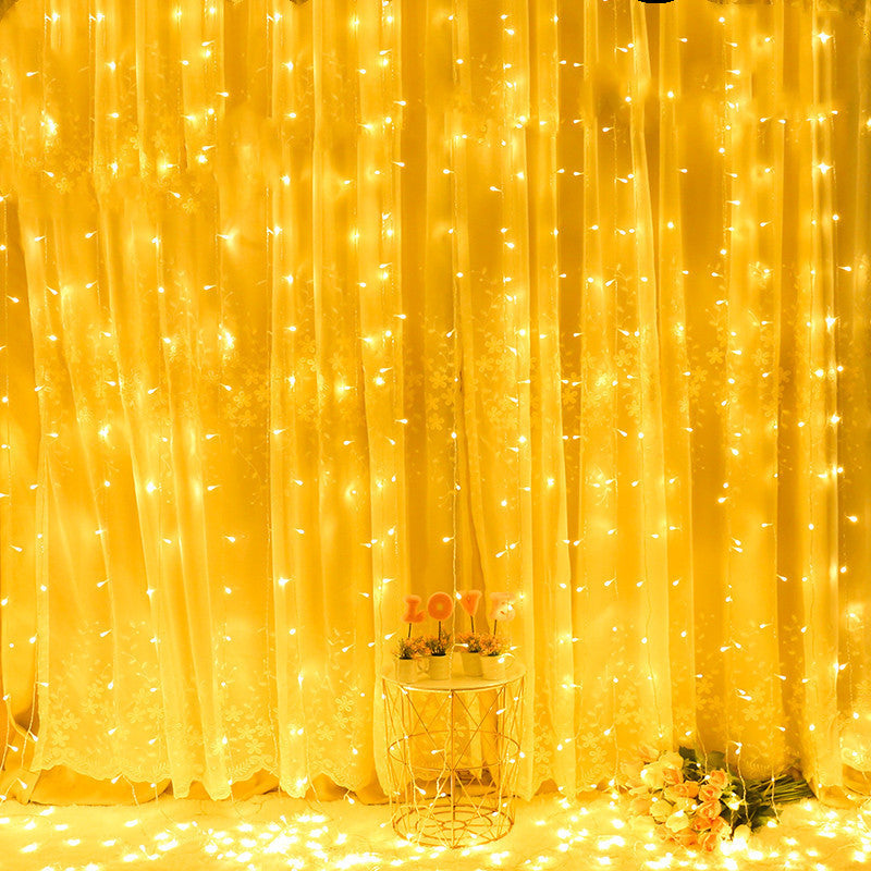 Voltage Curtain Light 3x3 Meters 300 Lights Icicle Light Solar
