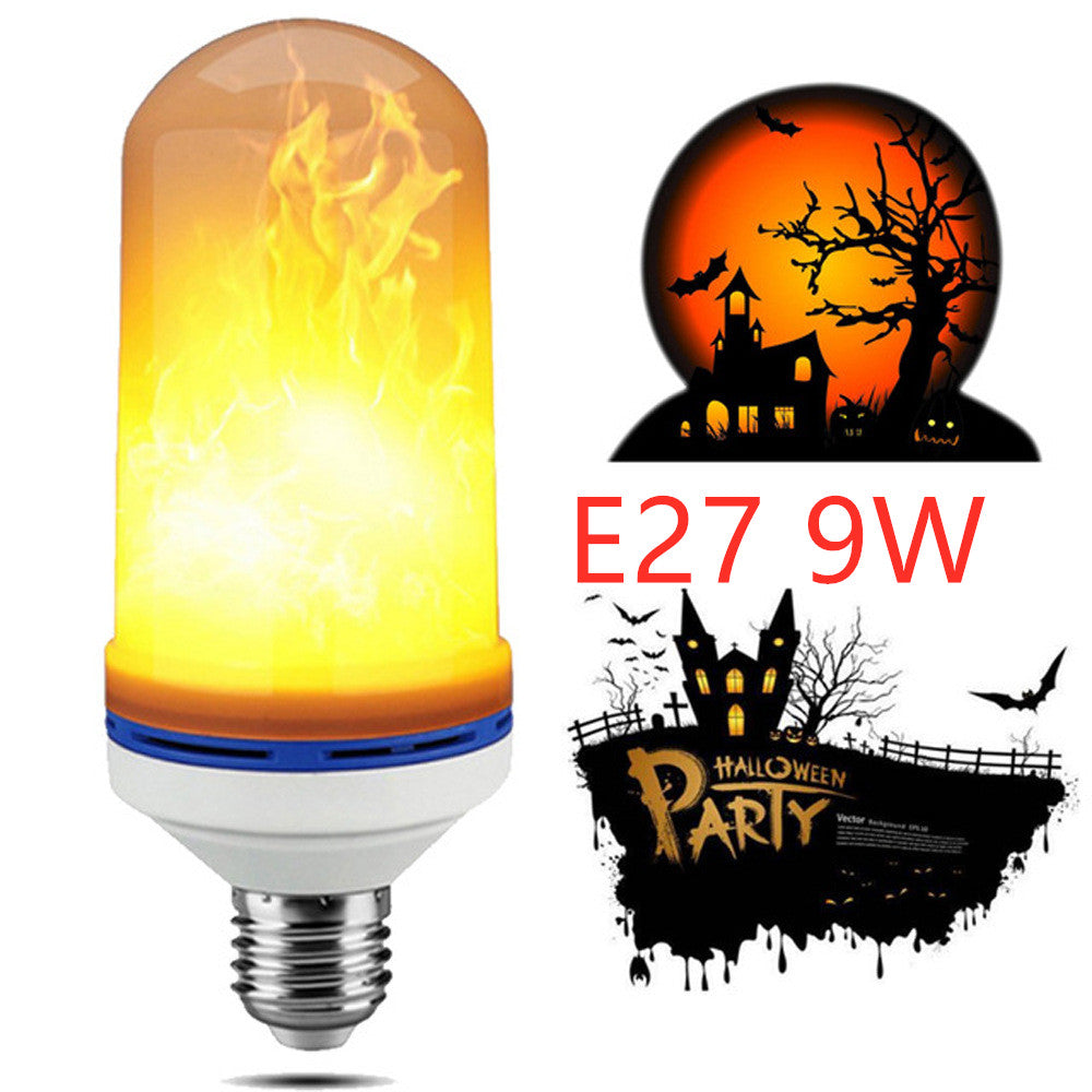 Simulation flame bulb LED flame light beating flame three gear light bar