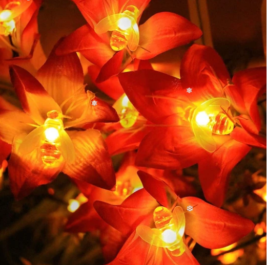 Solar New String Lights 20Led Little Bee Christmas Lanterns Flashing Lights