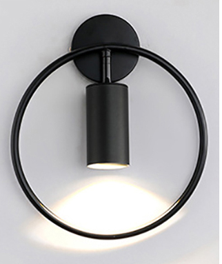 Nordic Minimalist Ring Wall Lamp Post-Modern Bedroom Spotlight