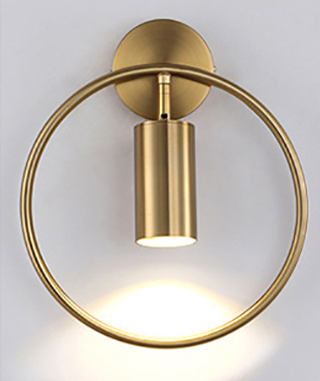 Nordic Minimalist Ring Wall Lamp Post-Modern Bedroom Spotlight