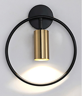 Nordic Minimalist Ring Wall Lamp Post-Modern Bedroom Spotlight