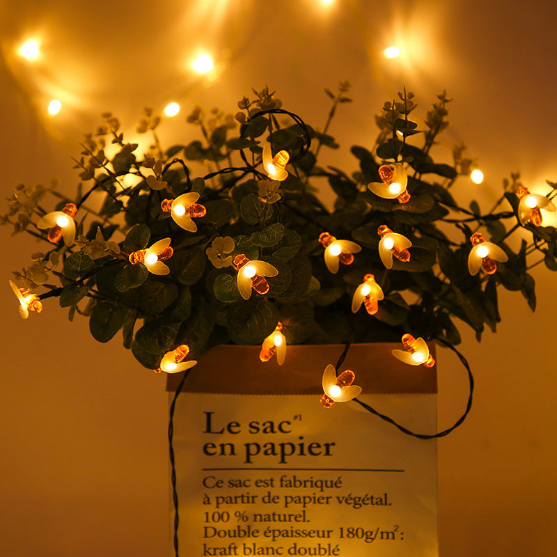 LED Outdoor Solar Lamp String Lights Garland Lighting Bee