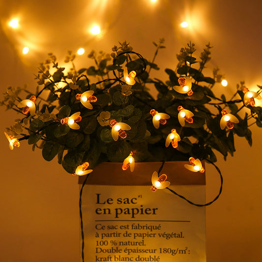 LED Outdoor Solar Lamp String Lights  Garland Lighting Bee