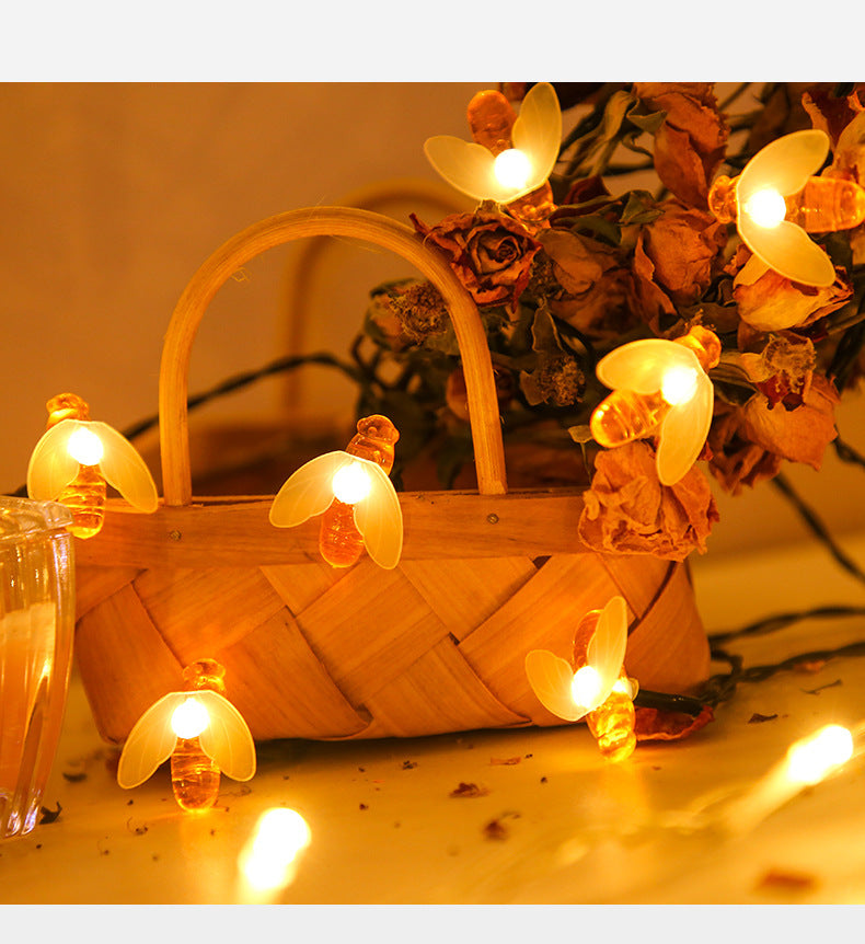 LED Outdoor Solar Lamp String Lights Garland Lighting Bee
