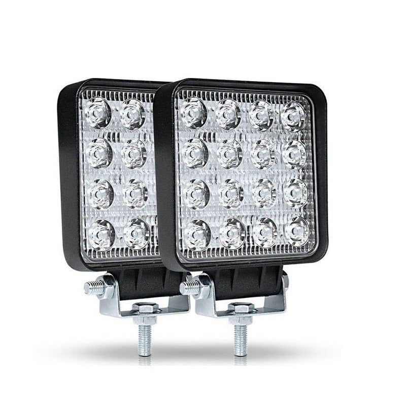 Car Led Work Light 4 Inch 48W Square 16 Lights Auxiliary Lights