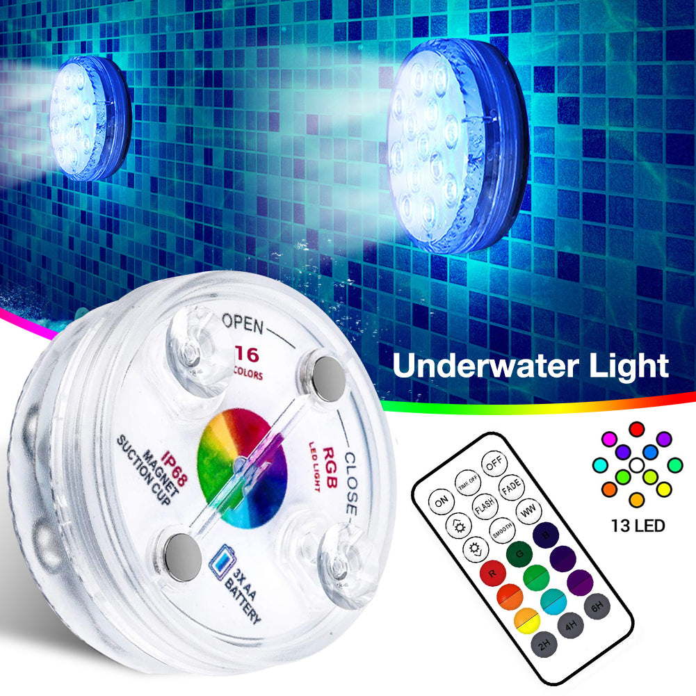 13 Led Submersible Light for Swimming Pool Garden Fountain