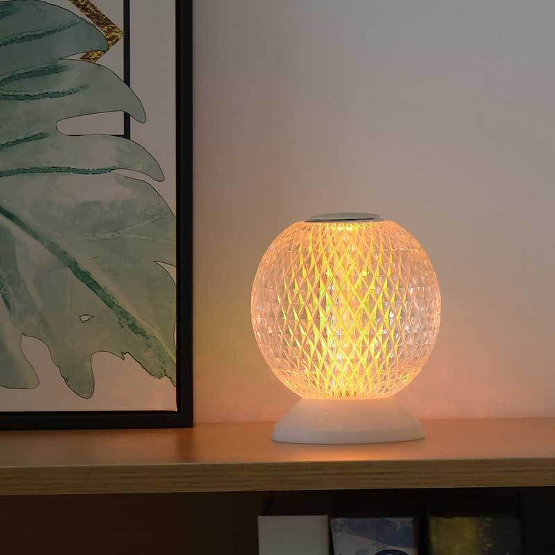 Acrylic Crystal LED Bedside Lamp RGB Touch Switch Desk Lamp