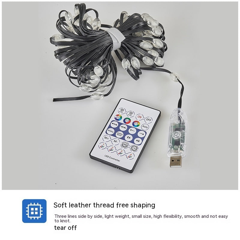 Led Magic Color Rubber-covered Wire Skewers Light
