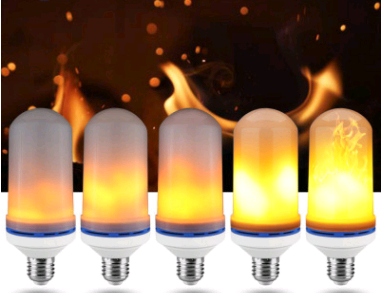 Simulation flame bulb LED flame light beating flame three gear light bar