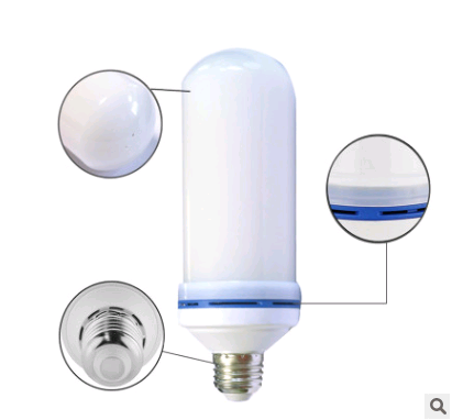 Simulation flame bulb LED flame light beating flame three gear light bar