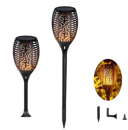 LED Waterproof Solar Torch Light Lamp Outdoor Landscape Decoration