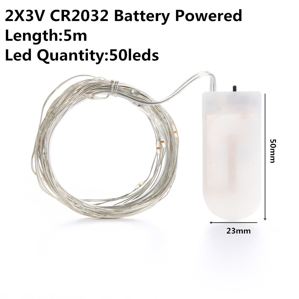 Christmas Light Led Outdoor Battery USB Powered 2m 5m10m String Lights