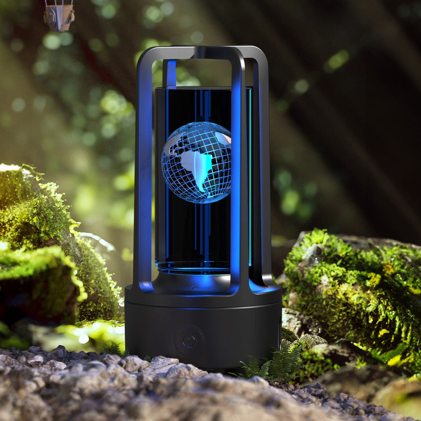 Creative 2 In 1 Audio Acrylic Crystal Lamp And Bluetooth Speaker
