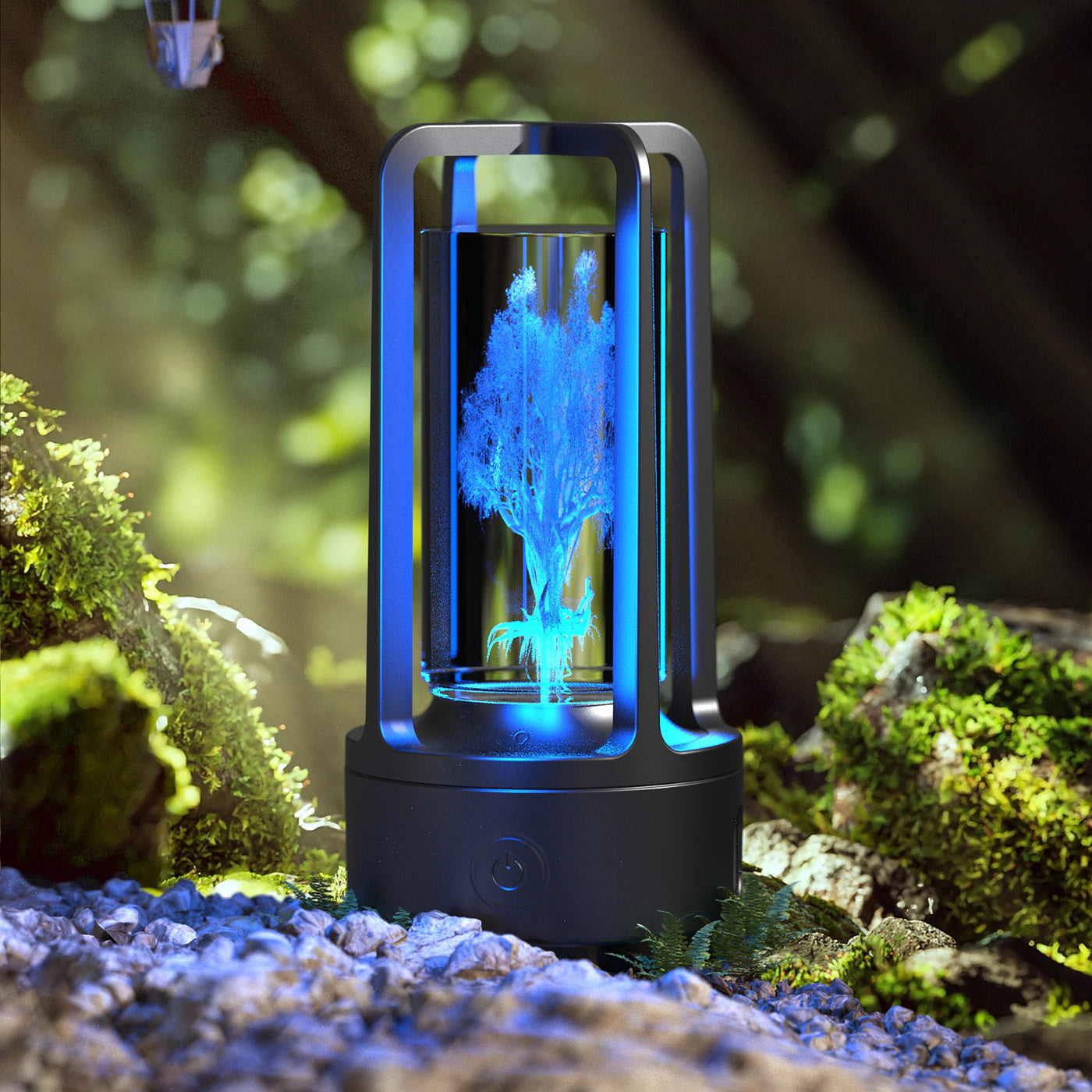 Creative 2 In 1 Audio Acrylic Crystal Lamp And Bluetooth Speaker