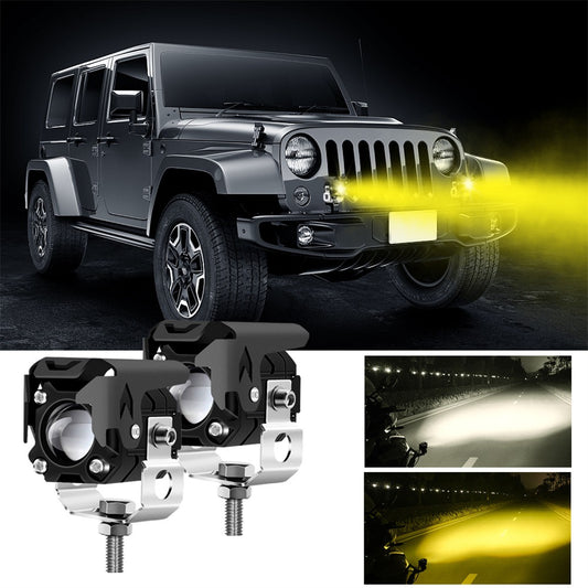 Pair Of LED Mini Lights 6000LM