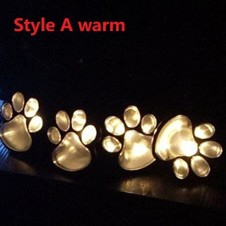 Solar Powered Animal Paw Print Lights LED Solar Lamps Outdoors