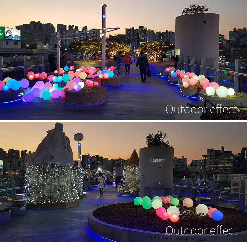 Lawn Lamp Floor Light Bulb Remote Control LED Luminous Ball Lamp