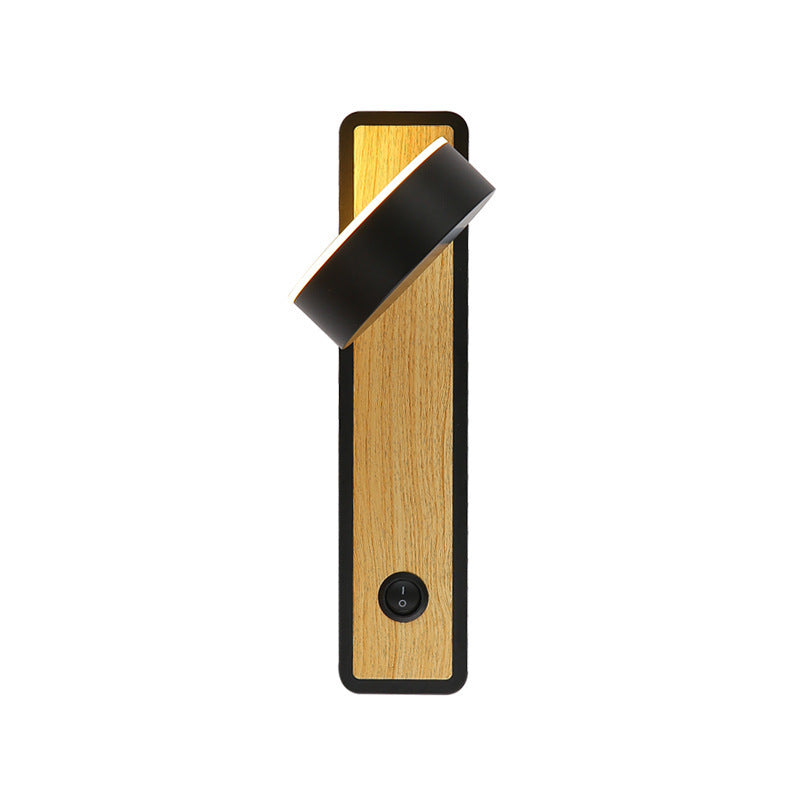 Revolving light creative with Nordic bedside lamp