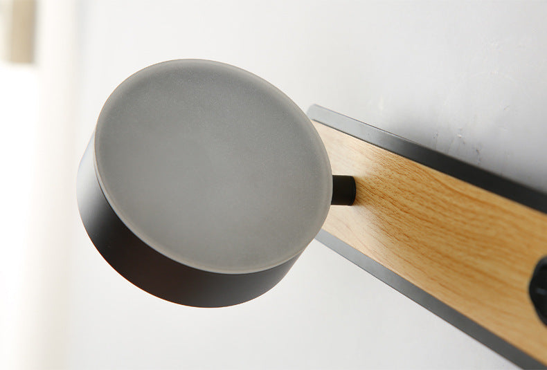 Revolving light creative with Nordic bedside lamp