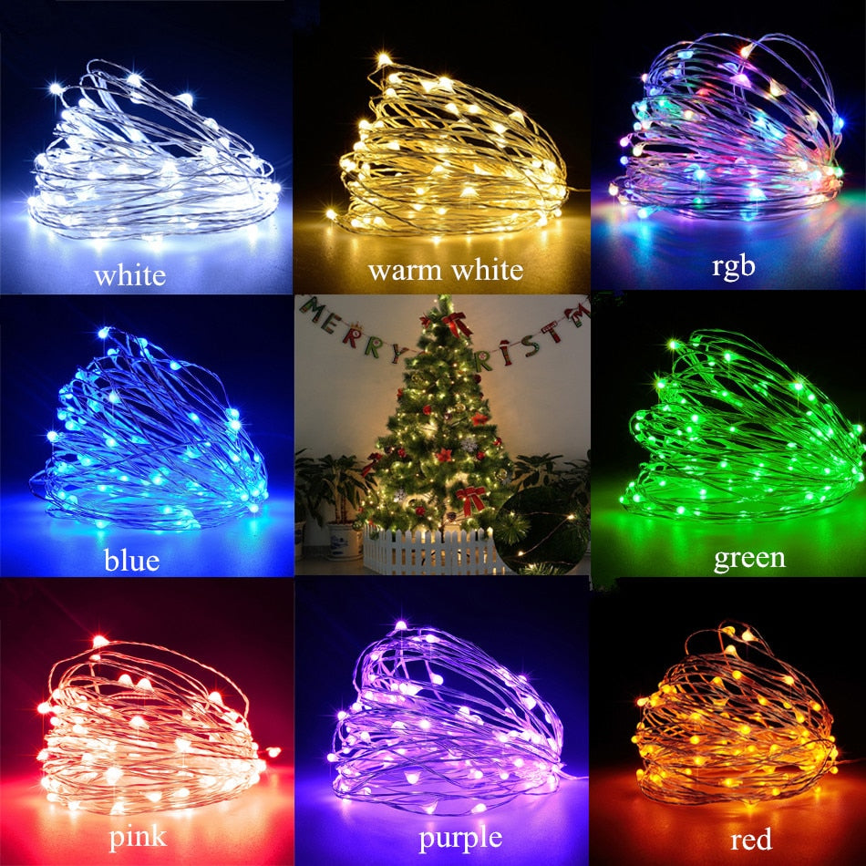 Christmas Light Led Outdoor Battery USB Powered 2m 5m10m String Lights
