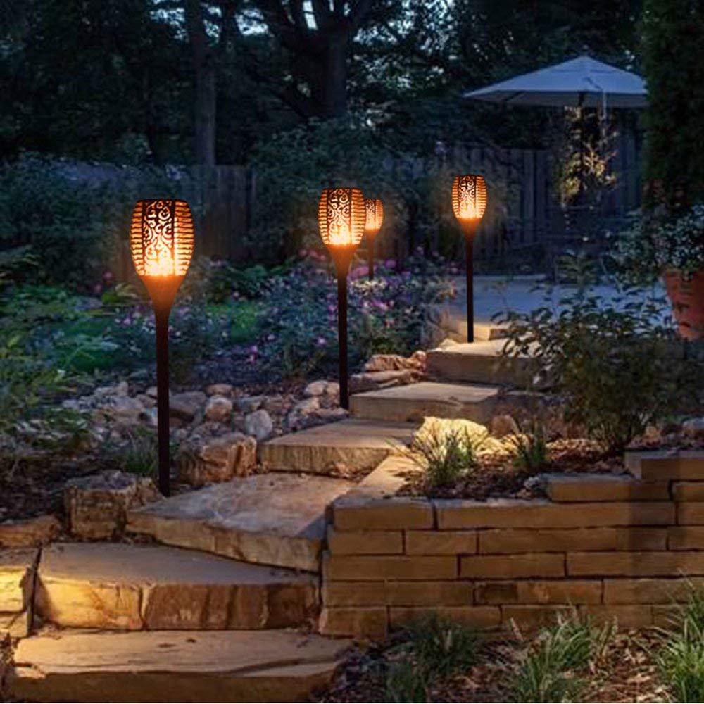 LED Waterproof Solar Torch Light Lamp Outdoor Landscape Decoration
