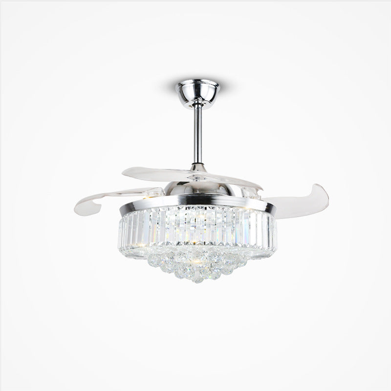 Crystal Fan Lights European Ceiling Fan Lights Living Room Bedroom