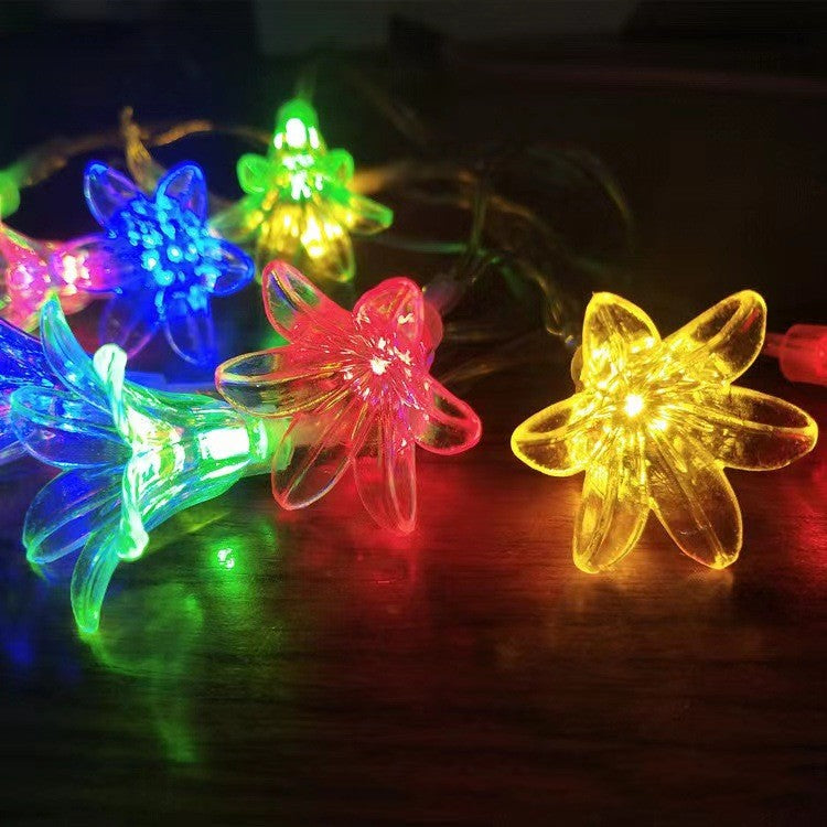 LED Lights String Romantic Roses Indoors