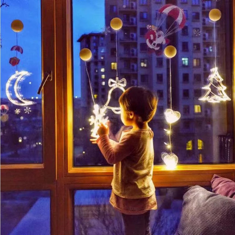 Star String Lights LED Christmas Curtain Lights Indoor Bedroom