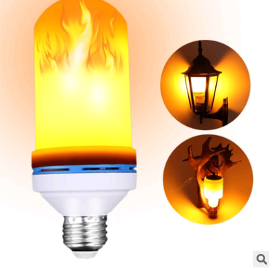 Simulation flame bulb LED flame light beating flame three gear light bar