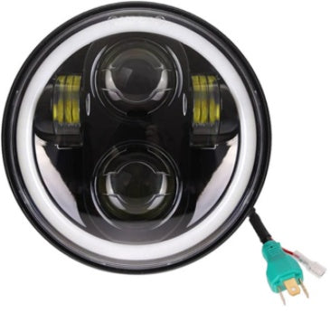 LED Far And Near Light With Angel Eyes Headlights