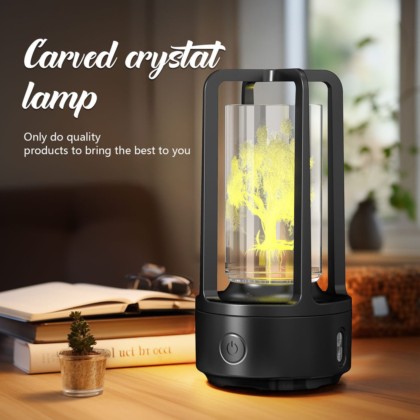 Creative 2 In 1 Audio Acrylic Crystal Lamp And Bluetooth Speaker