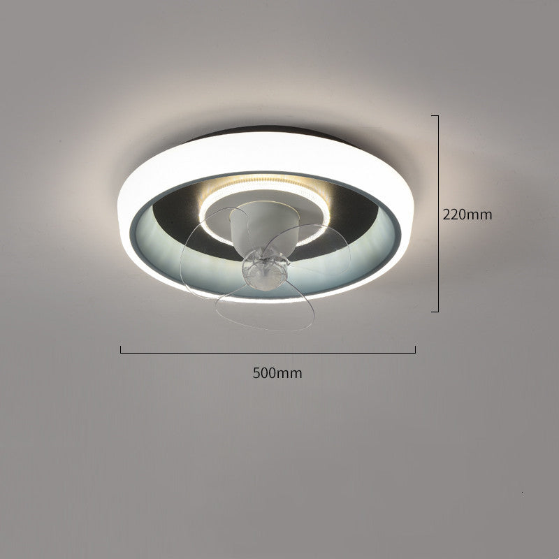 Household Simple Modern Intelligent Electric Fan Lamps And Lanterns