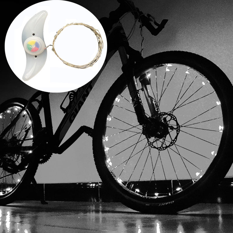 Super Cool Bicycle Led Hub Light Set Mountain Bike Rack Light