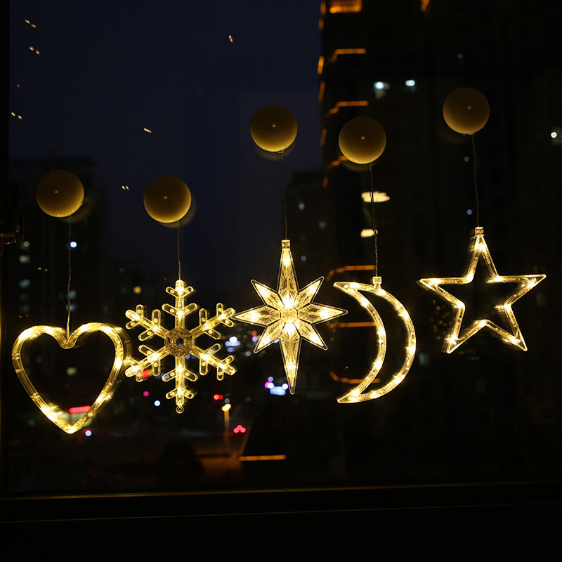 Star String Lights LED Christmas Curtain Lights Indoor Bedroom