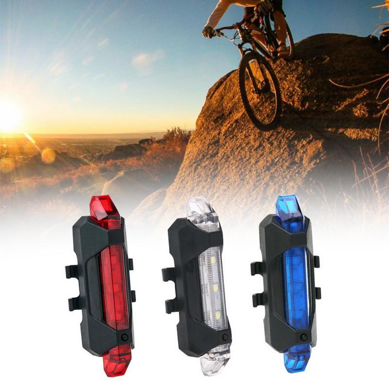 Bike Bicycle Light USB LED Rechargeable Safety Set