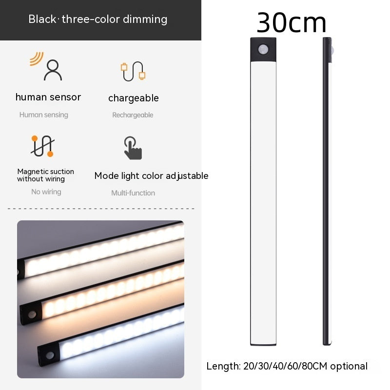 Smart Infrared Sensor Lamp Wireless Magnetic Long Cabinet Light