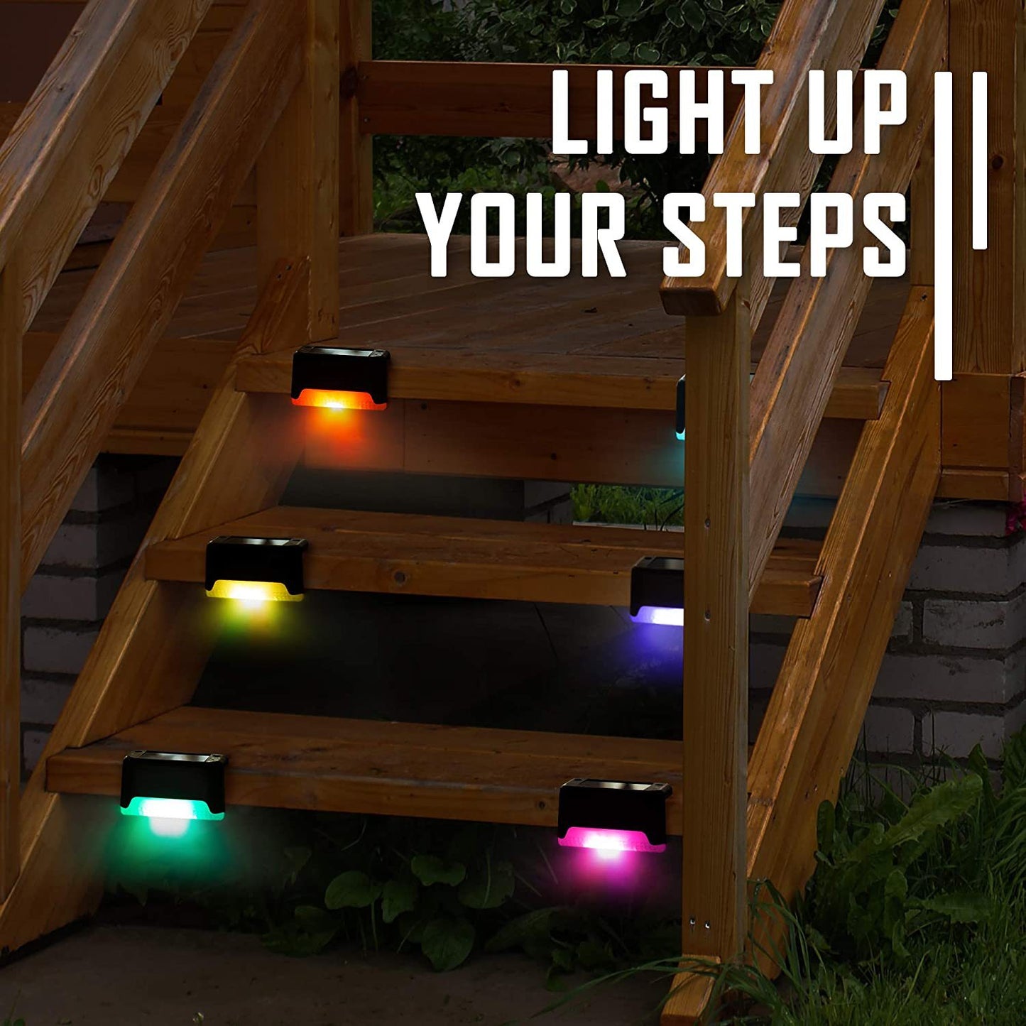 Solar Step Light Outdoor Garden Light Night Light LED Guide Light