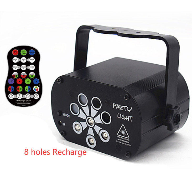 New LED Stage Light Laser Projector Disco Lamp With Voice Control