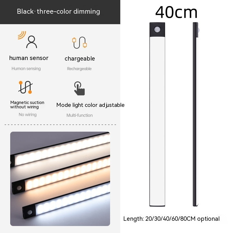 Smart Infrared Sensor Lamp Wireless Magnetic Long Cabinet Light