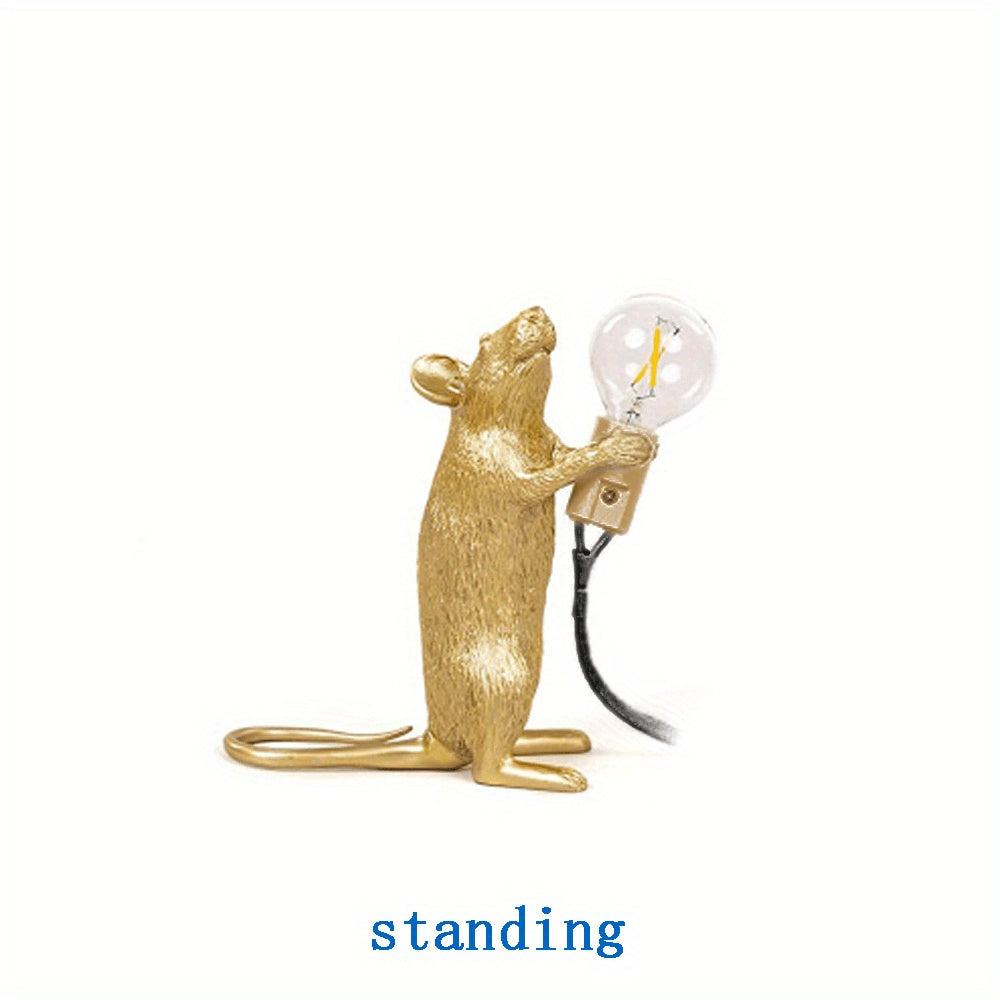 Creative Nordic Resin Mouse Table Lamp Desk LED Lights